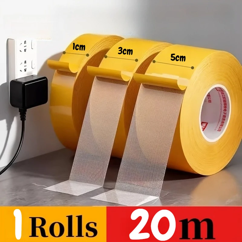 Super Sticky, High-Viscosity Double-Sided Adhesive Tape - Perfect for Carpet, Leather, Wall & Floor Fixing