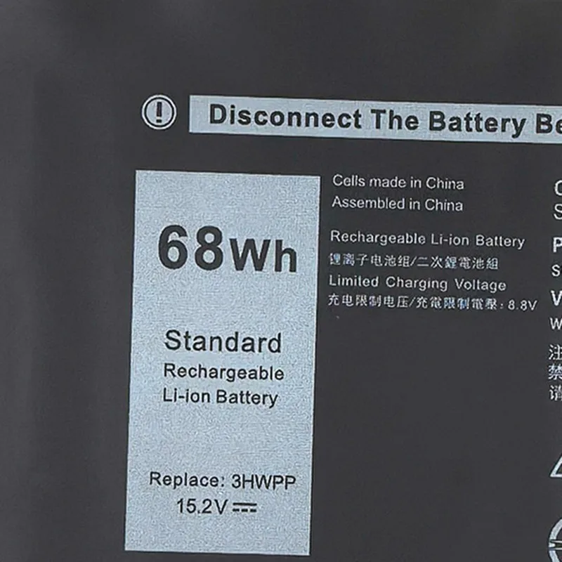 Laptop Battery For Dell 5401 5501 5411 5410 5511 3541 P80F003 3551 P80F004 3HWPP 03HWPP 10X1J N2NLL 1VY7F 3YNXM451-BCMN
