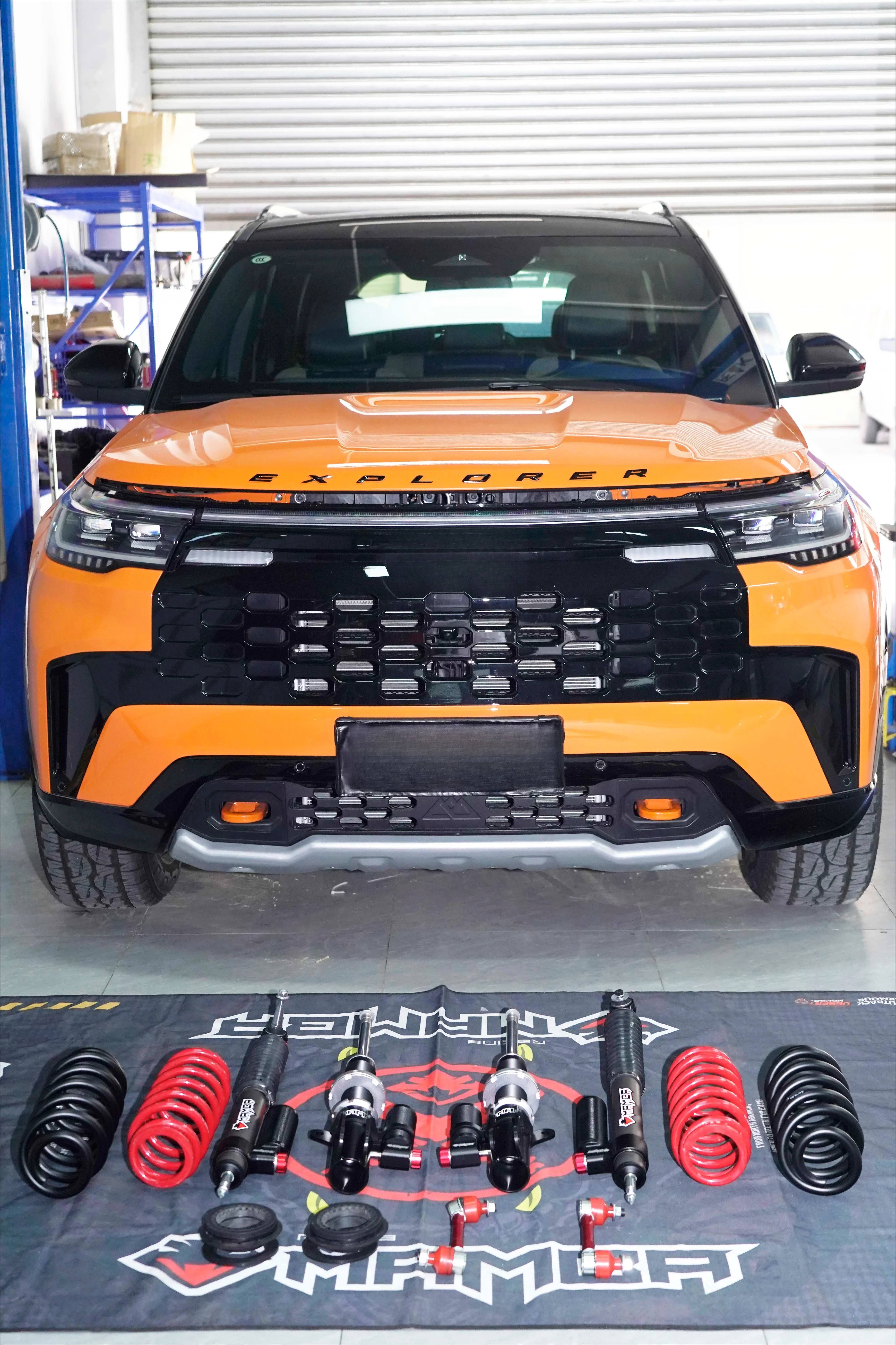 For Explorer Suspension Kit Comfortable Reservoir Shocks Absorbers Offroad Performance 1.5 Inches Lift Adjustable Coilover