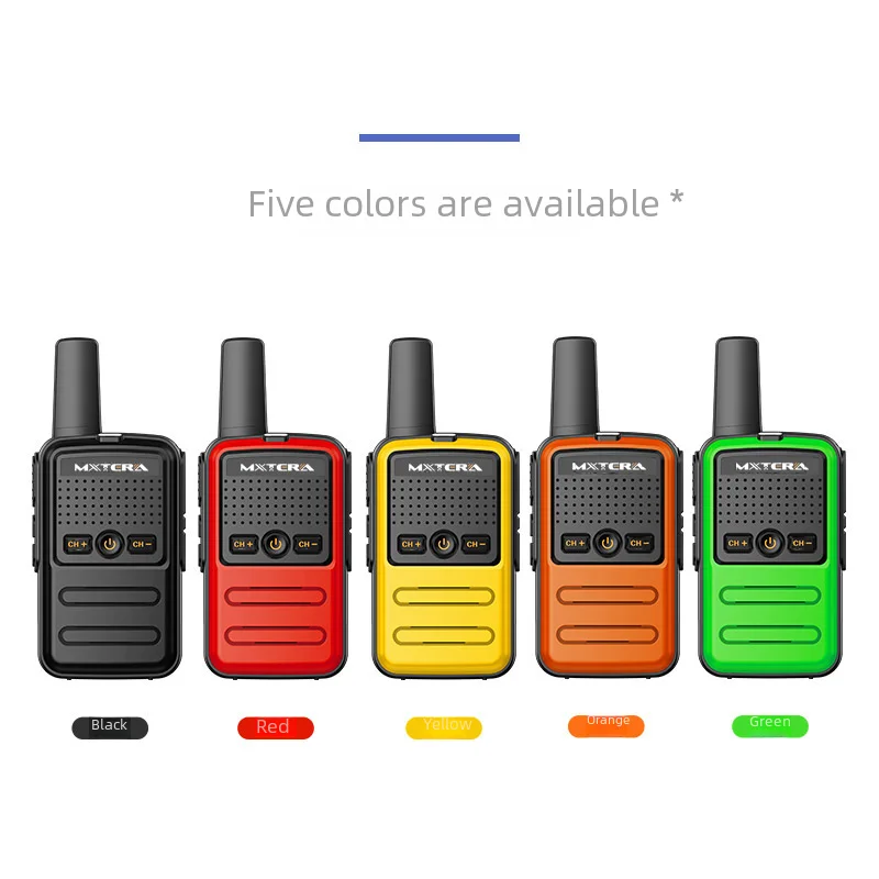 Mini Walkie Talkie for Kids, Handheld Transceiver, 6km Receiver, Two Way Radio, Toys for Boys and Girls, 2Pcs