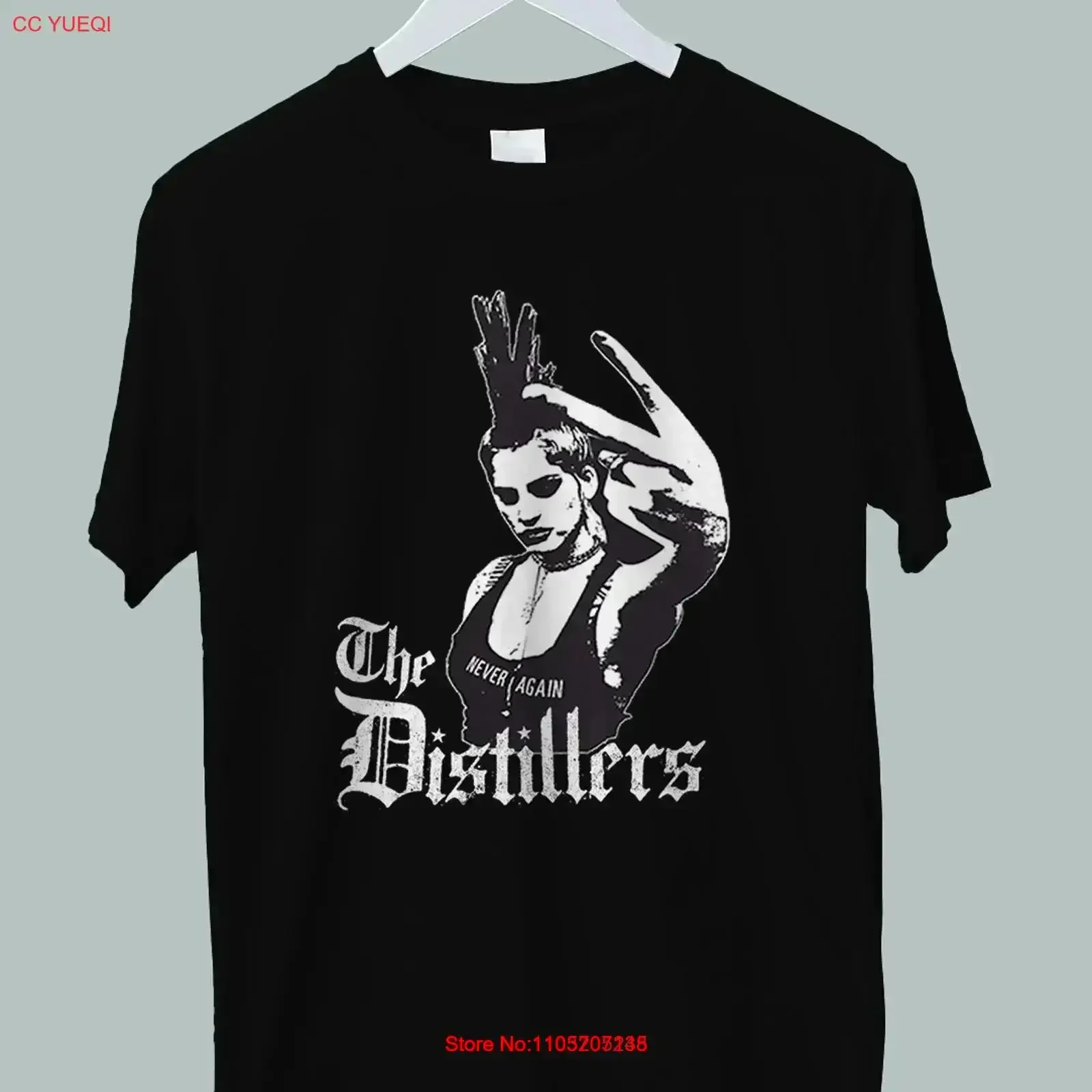 تي شيرت The Distillers Never Again S 4XL عتيق مغسول ومسامي مريح متعدد الاستخدامات للارتداء اليومي عتيق