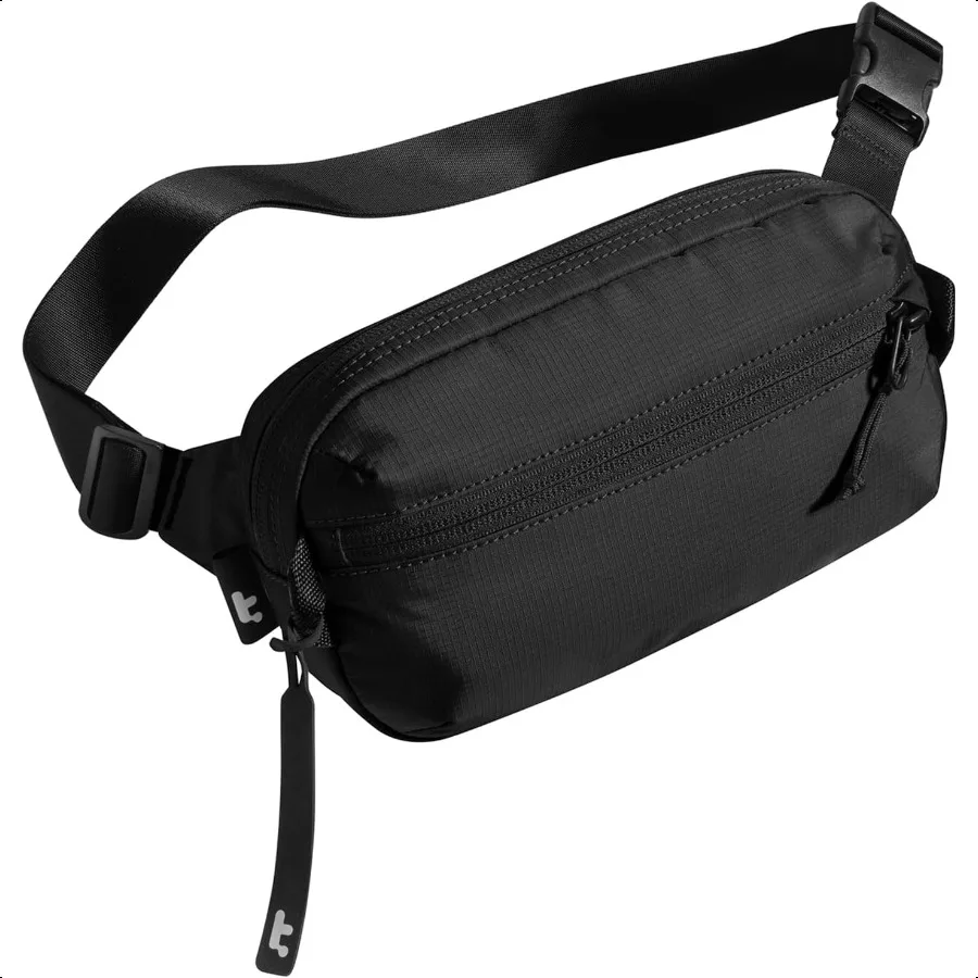

1.5L Sling Bag with RFID Blocking Crossbody Bag Minimalist Chest Shoulder Pack for Men and Women Waterresistant Lightweight Cas