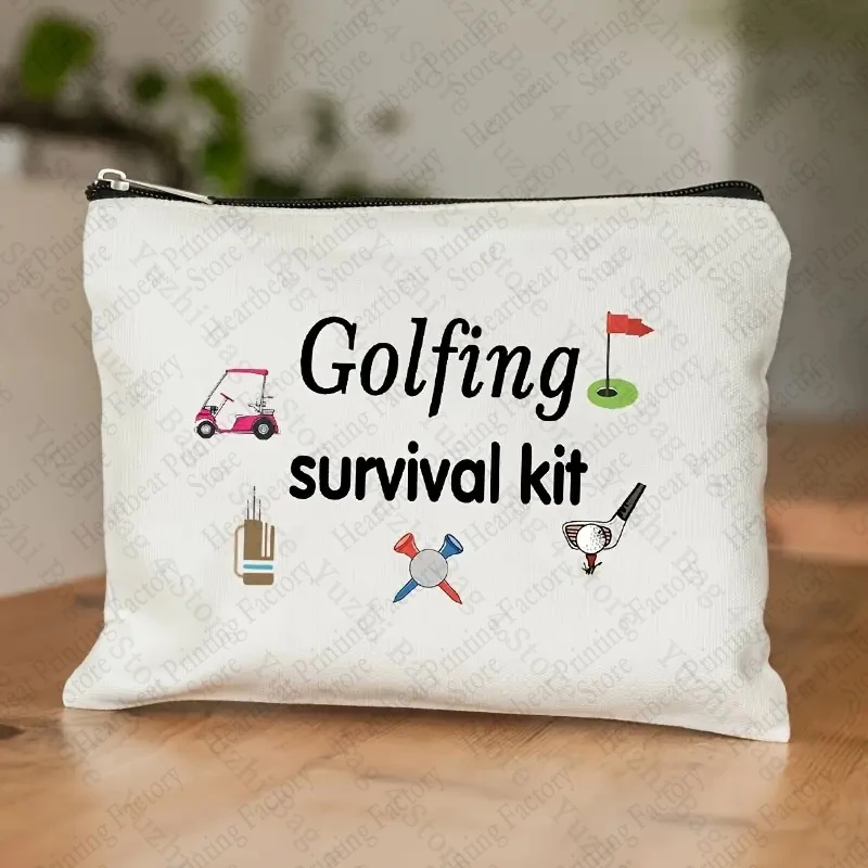 Golfing Survival Kit Makeup Bag Golfing Gift Golf Accessories Gift for Mom Golfer Humor Cosmetic Case Gifts for Who Love Golf