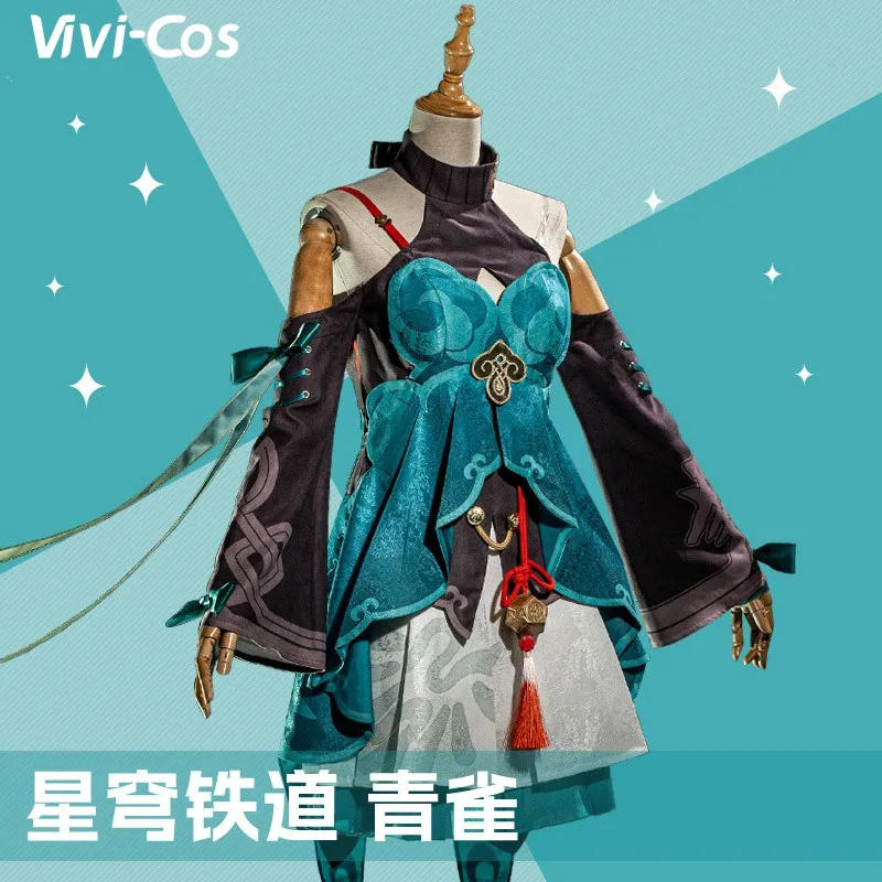 

Vivi-Cos Game Genshin Impact Qingque Sexy Dress Cosplay Women's Costume Halloween Party Role Play Carnival New XS-XXL