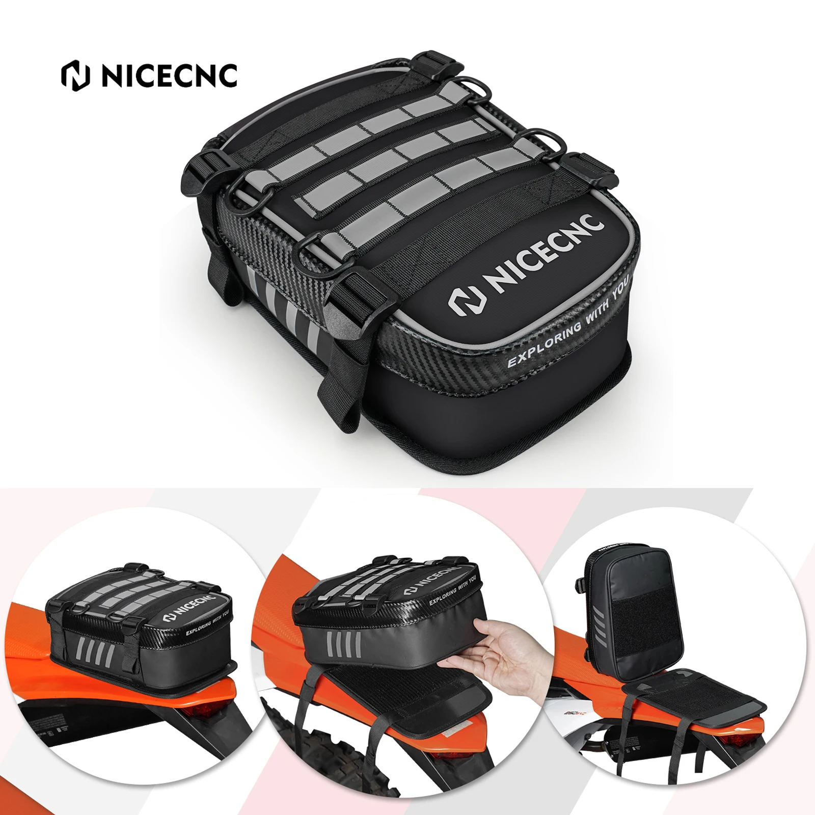 

NICECNC For KTM 390 Duke Adventure 1290 Super Adventure Super Duke R EXCF 350 For Yamaha Tenere 700 Rear Fender Mudguard Bag