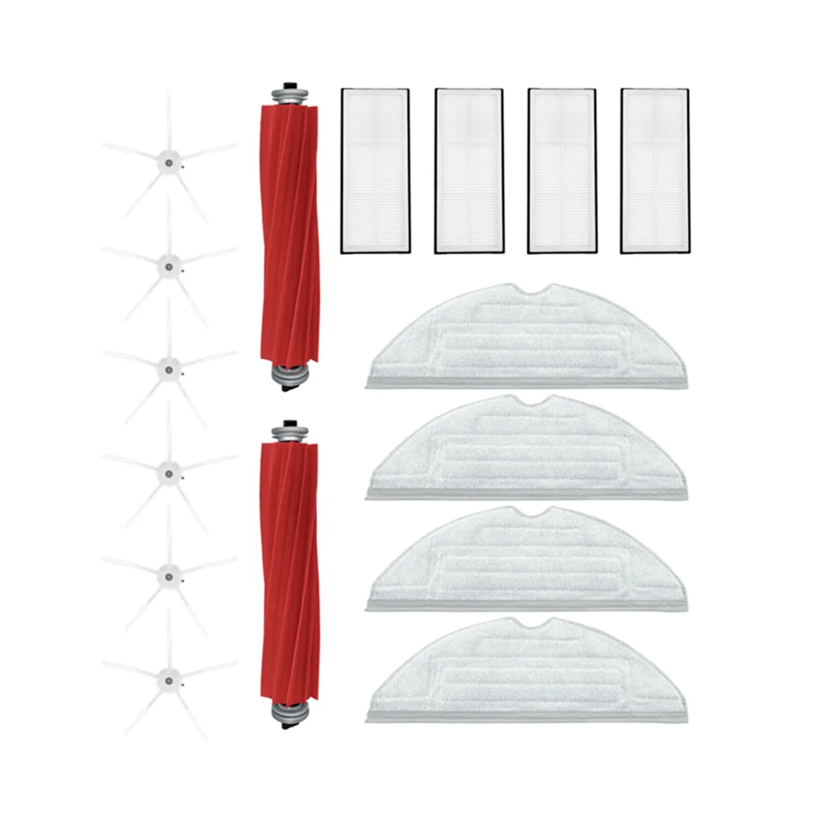 Для S7 MaxV Ultra,S7 Pro Ultra Robot Запчасти для пылесоса основная щетка, боковая щетка, Швабра, ткань, Hepa фильтр