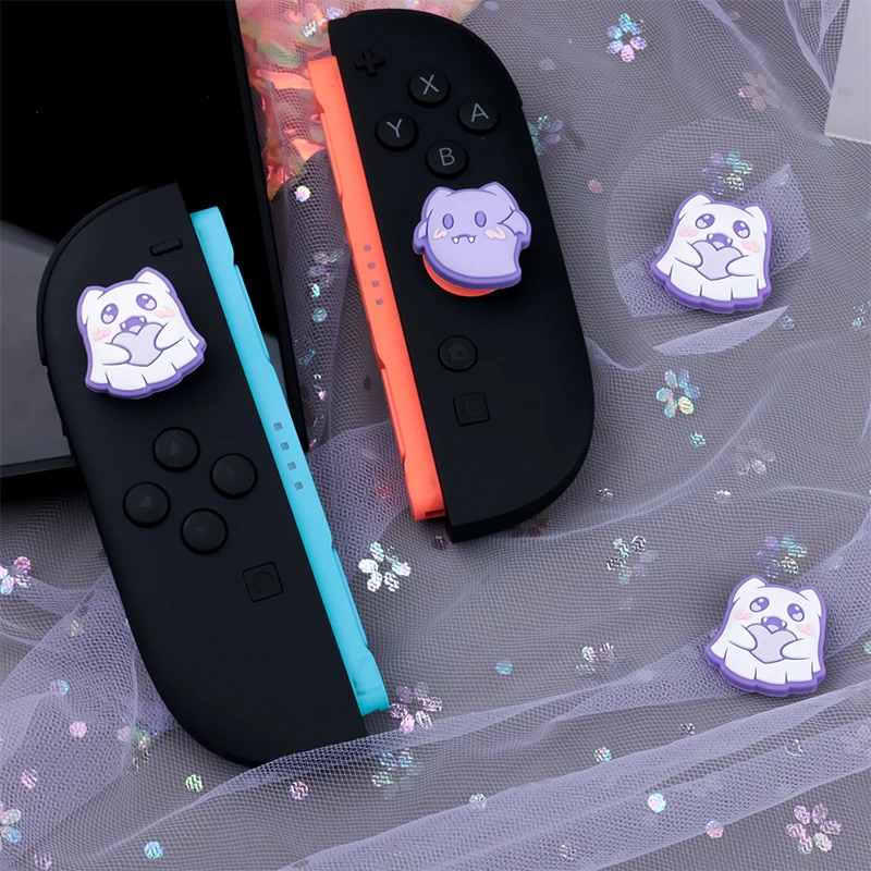 Picture 4: 4pcs Cartoon Anime Silicone Thumb Stick Grip Cap Cover For Nintendo Switch 2 Gaming Caps NS2 Joycon Controller Thumbstick Caps