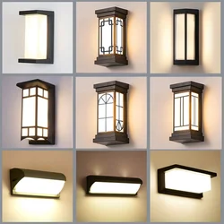 Led Outdoor Wall Light Waterproof IP66 Motion Sensor Led Outdoor Lighting Porch Lights Balcony Garden Lights Outdoor Wall Lamp