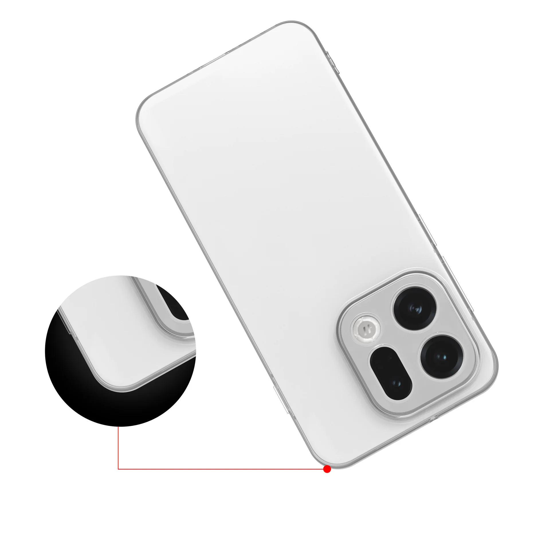 حافظة هاتف شفافة ناعمة من البولي يوريثان الحراري لهاتف OPPO Find X9 Pro 5G غطاء خلفي رفيع للغاية وشفاف من السيليكون الناعم لهاتف OPPO FindX9Pro #4