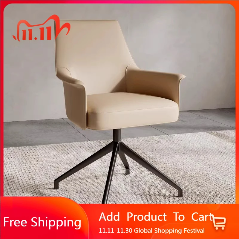 Bedroom Dinning Office Chair Designer Computer Arm Nordic Office Chair Salon Desk Study Wheels Sillas Oficina Library Furniture