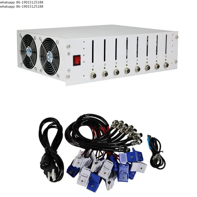 

EBC-X 8-Channels 18650 lithium Battery Capacity Tester Charge & Discharge 10A Cycle Aging Test
