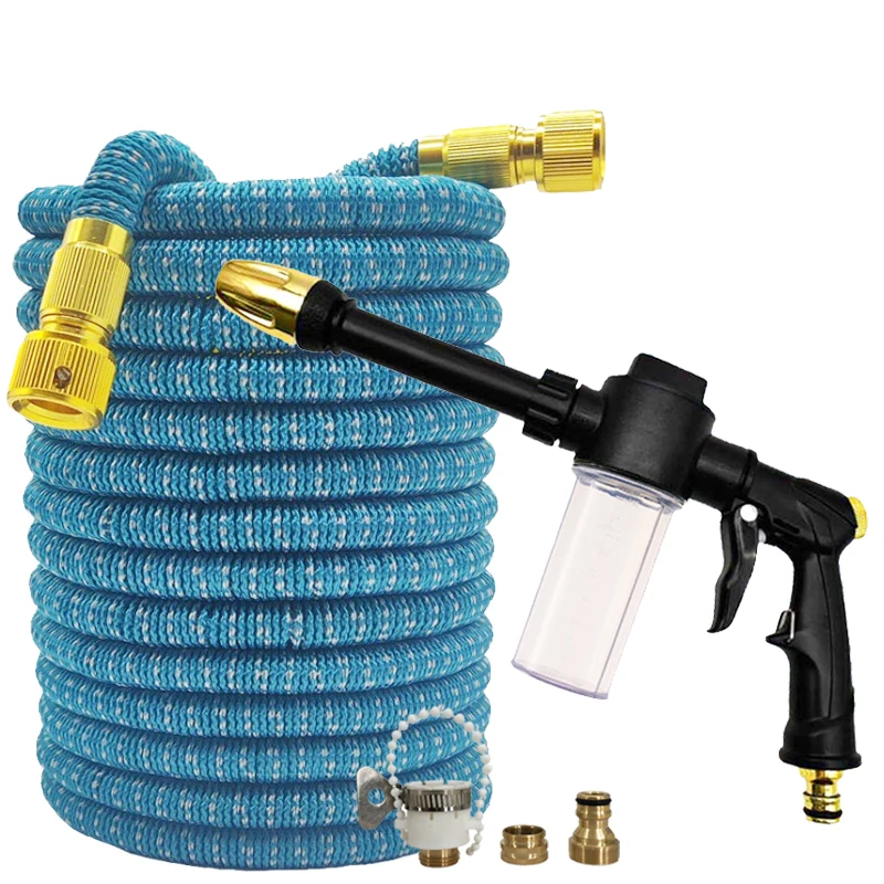 

Garden Flexible Expansion Pipe, High-Pressure Foam Water Gun, Quick Connector, Car Washing Tools, Household Irrigation Supplies