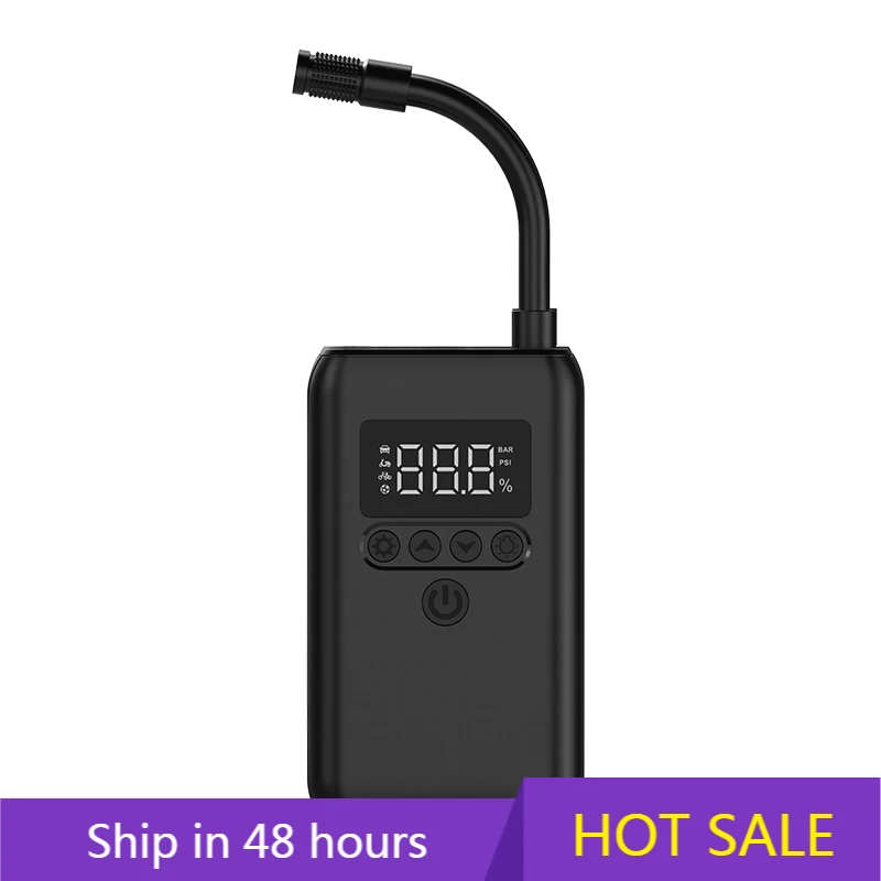 

POWER LEAPDigital Automatic Tire Inflator Portable Mini Cordless Air Pump Car Air Compressor for Football Car Bike Pump 12v