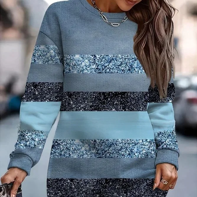 

Женская толстовка с длинными рукавами и принтом, удобная повседневная уличная одежда из полиэстера, осенняя мода