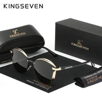 KINGSEVEN, gafas de sol polarizadas con forma de ojo de gato a la moda para mujer, gafas de lujo para conducir con mariposa, gafas con montura grande UV400 para hombre