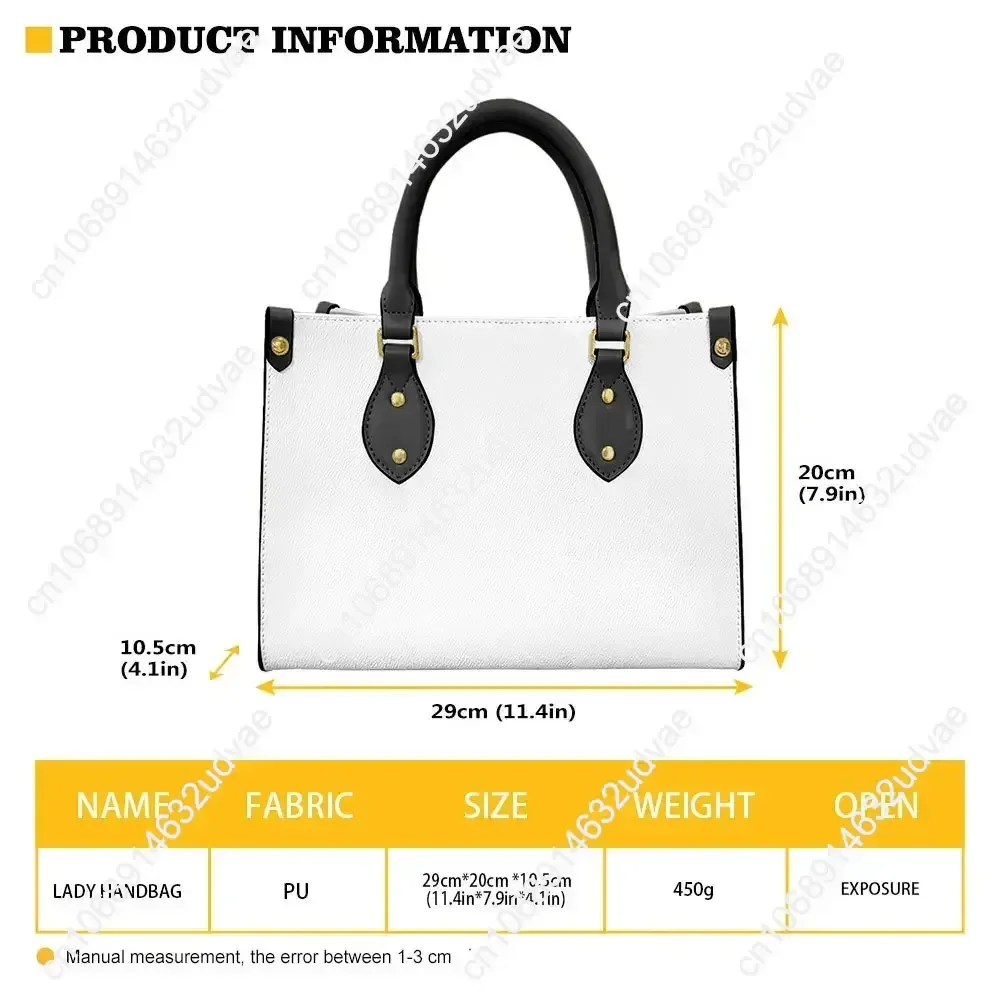 Ed Sheeran Tote Bag Purse Womens Mens High Quality Personalized Text Image PU Leather Handbag Commuter Shopping Gift Bags