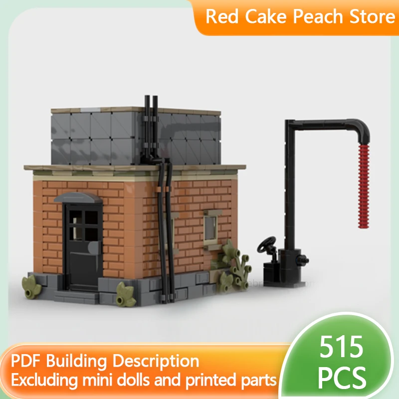 Street View Model MOC Building Brick Water Tower Water Storage Station Modular Technolog Gift Holiday Assemble Children Toy Suit