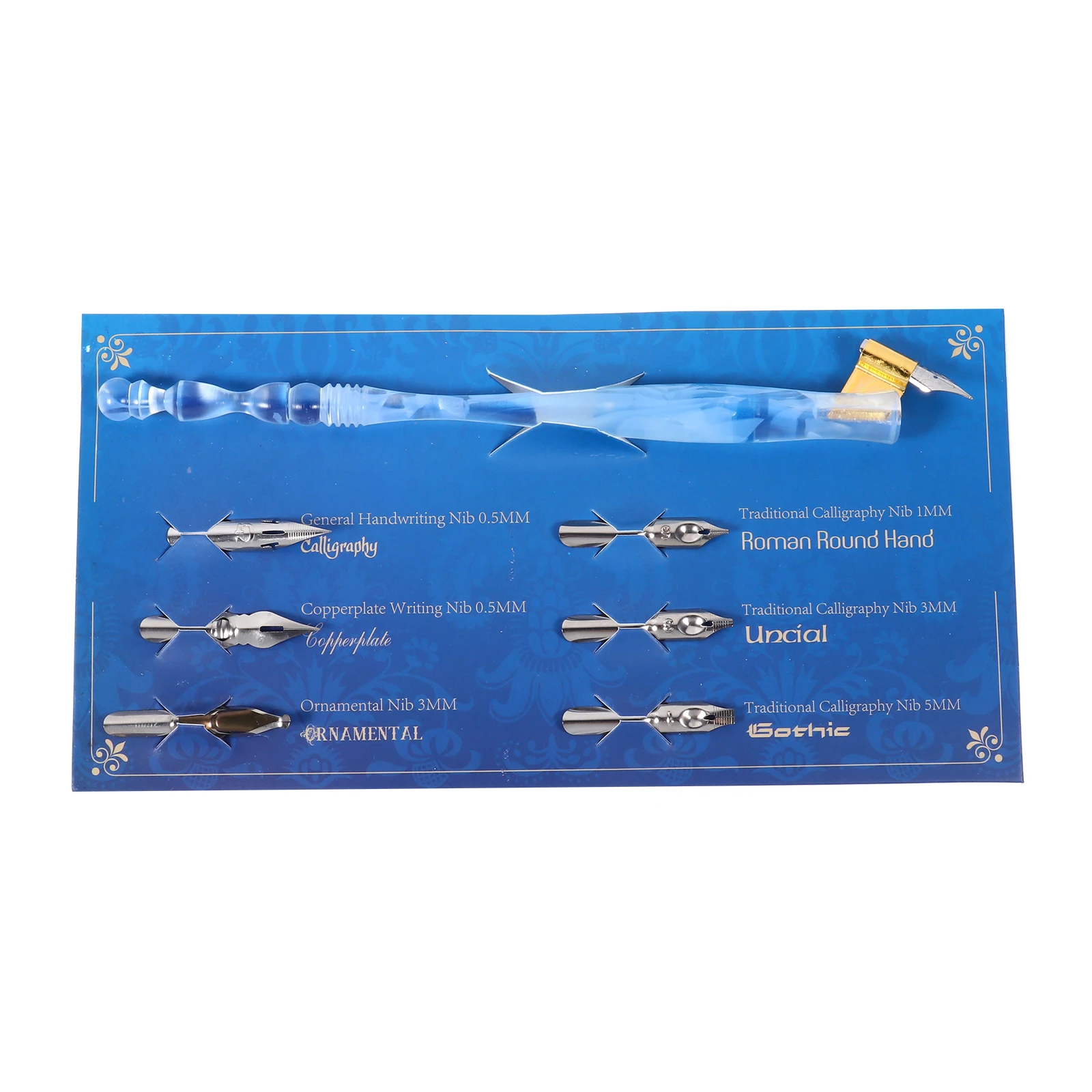 

1 set Dip Pen 6 Nibs Calligraphy Starter Kit Calligraphy Starter Kit Lightweight Comfortable Practice Elegant Gift Student