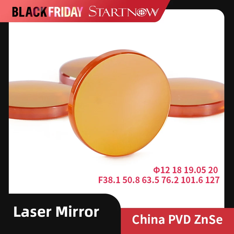 Startnow Focusing Lens Laser 20 19 18 15 12mm FL 50.8 - 127mm For CO2 Laser Cutting Carving Machine China ZnSe PVD Laser Lenses