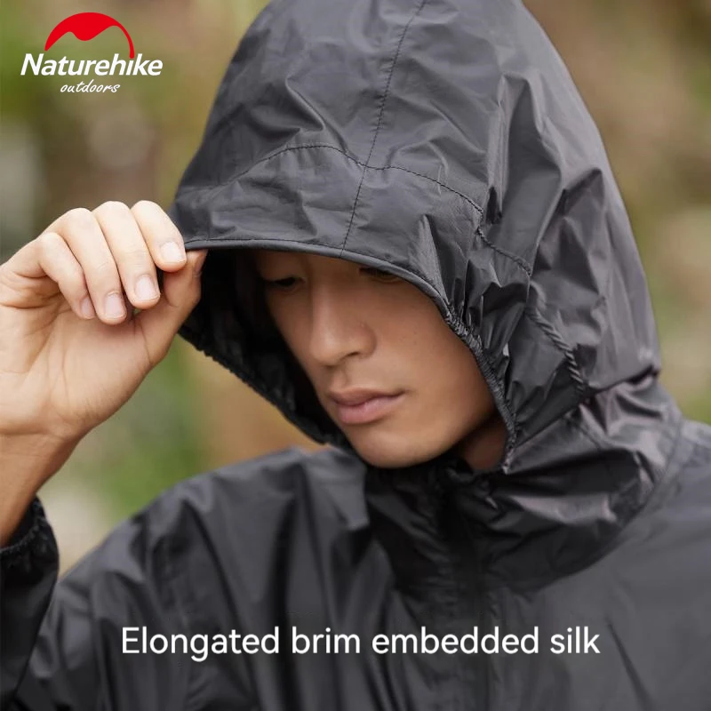 Imagem -02 - Naturehike-outdoor Split Raincoat e Calças Grupo Ultraleve Portátil Impermeável 15d Nylon Impermeável Pesca Motorcycle Coat 6000 Milímetros