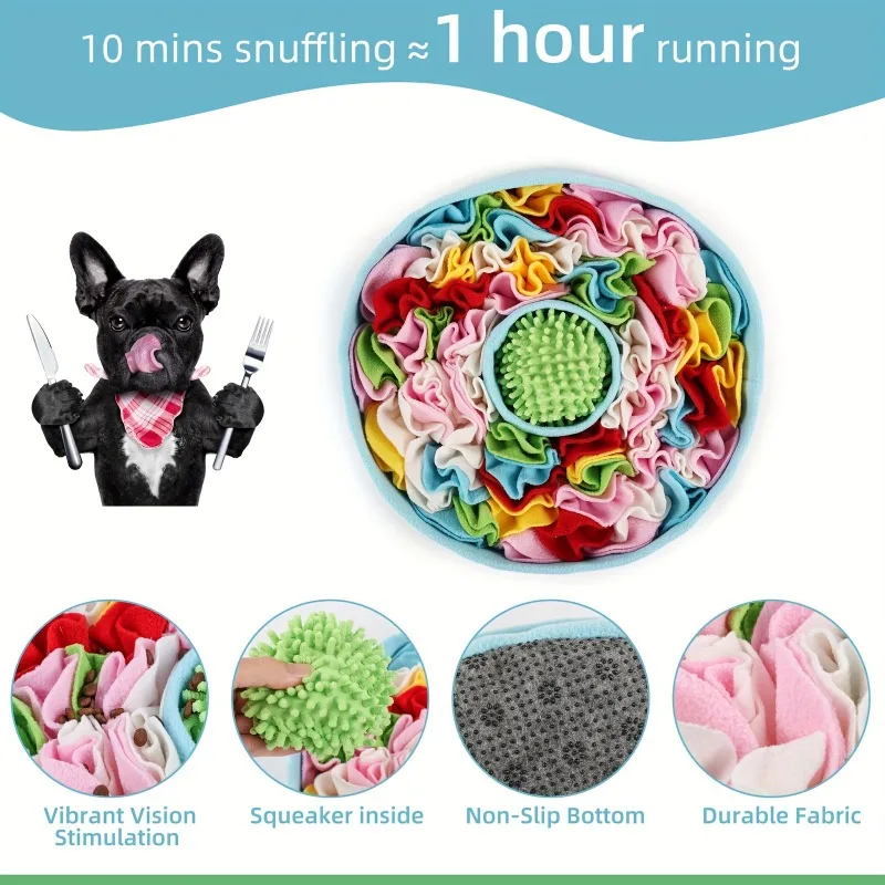 1 قطعة الحيوانات الأليفة استنشاق وعاء طعام بطيء القط والكلاب لغز فك إخفاء إخفاء الغذاء التدريب مع ألعاب صغيرة اللعب والتفاعل #4
