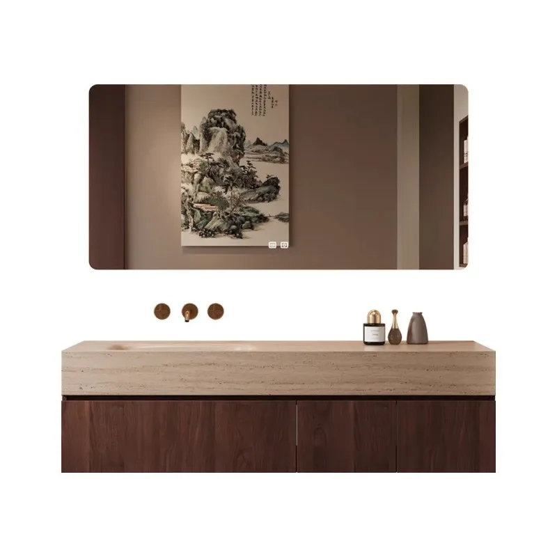 Bathroom Cabinet Combination Hotel Household Wash Sink Antique Bathroom Wash Sink