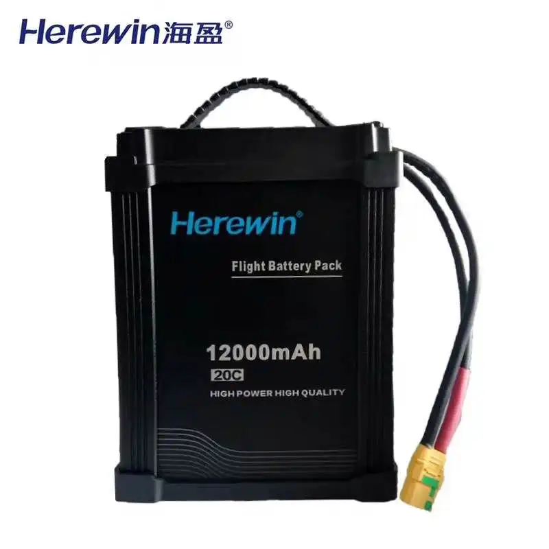 

Herewin Battery 12000 Mah 20C 488.4 WH Lipo Battery 22.2V for Rc Airplane for Agriculture