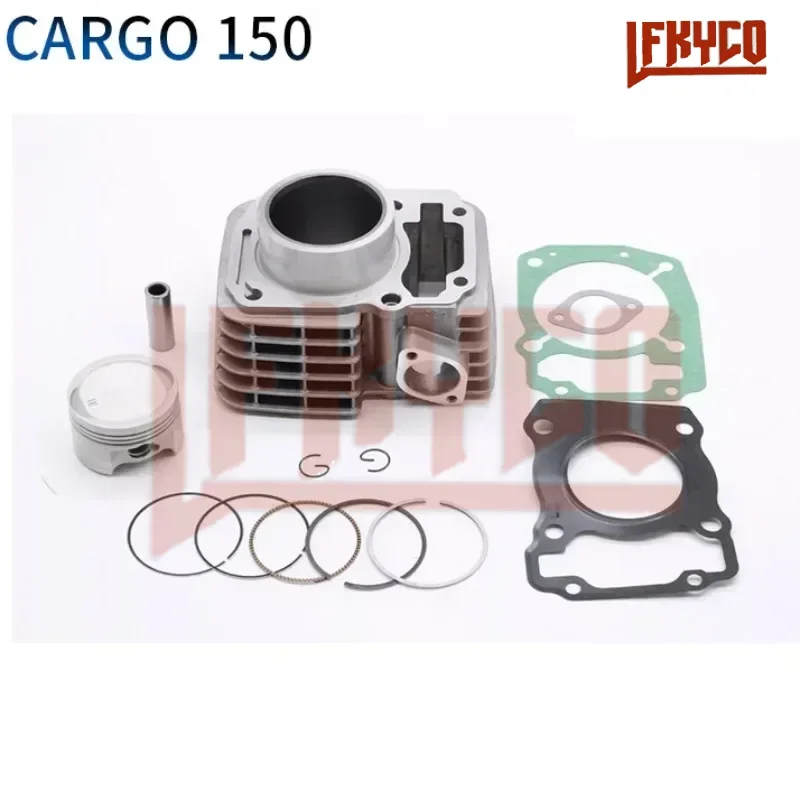 Motorcycle Engine Accessories 57.3mm Bore Cylinder Kit for Honda GL150 XR150 CARGO 150 TITAN 150 Piston Rings Set Modified Parts