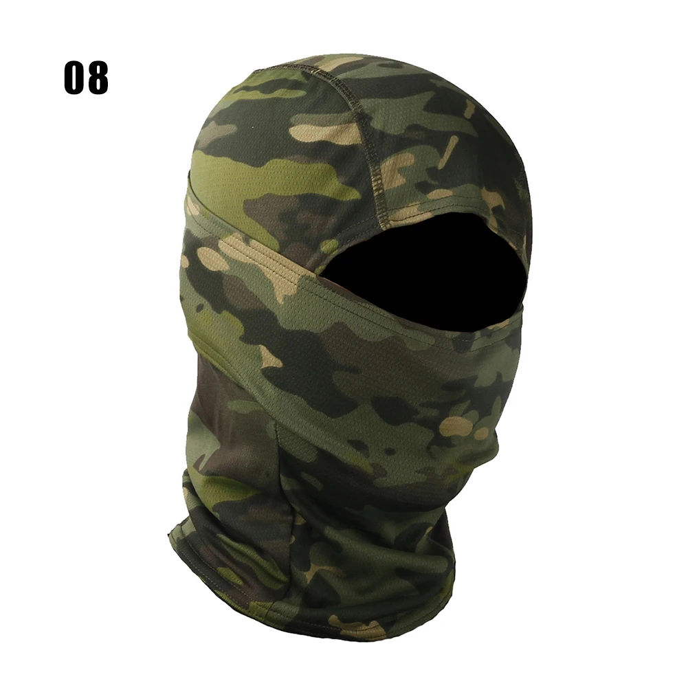 Camouflage Balaclava Full Face Scarf Ski Cycling Full Face Mask Cover Neck Head Warmer Sports Cap Helmet Liner