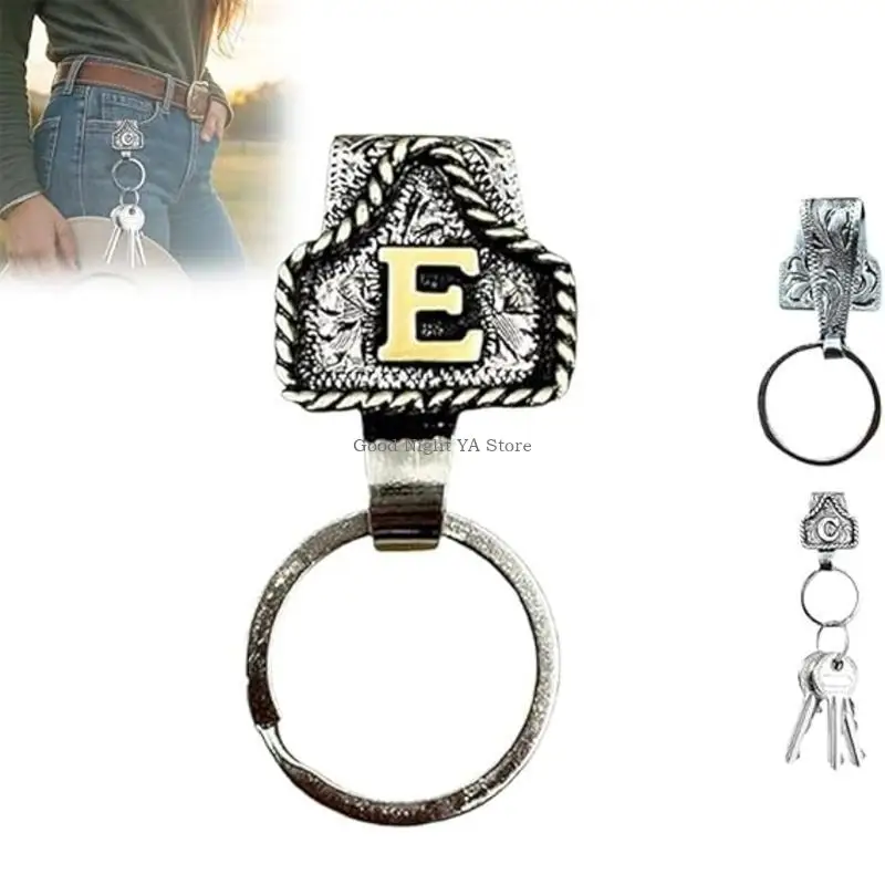 حامل مفاتيح متعدد الاستخدامات لحزام الرجال سلسلة مفاتيح معدنية بتصميم حرف #3