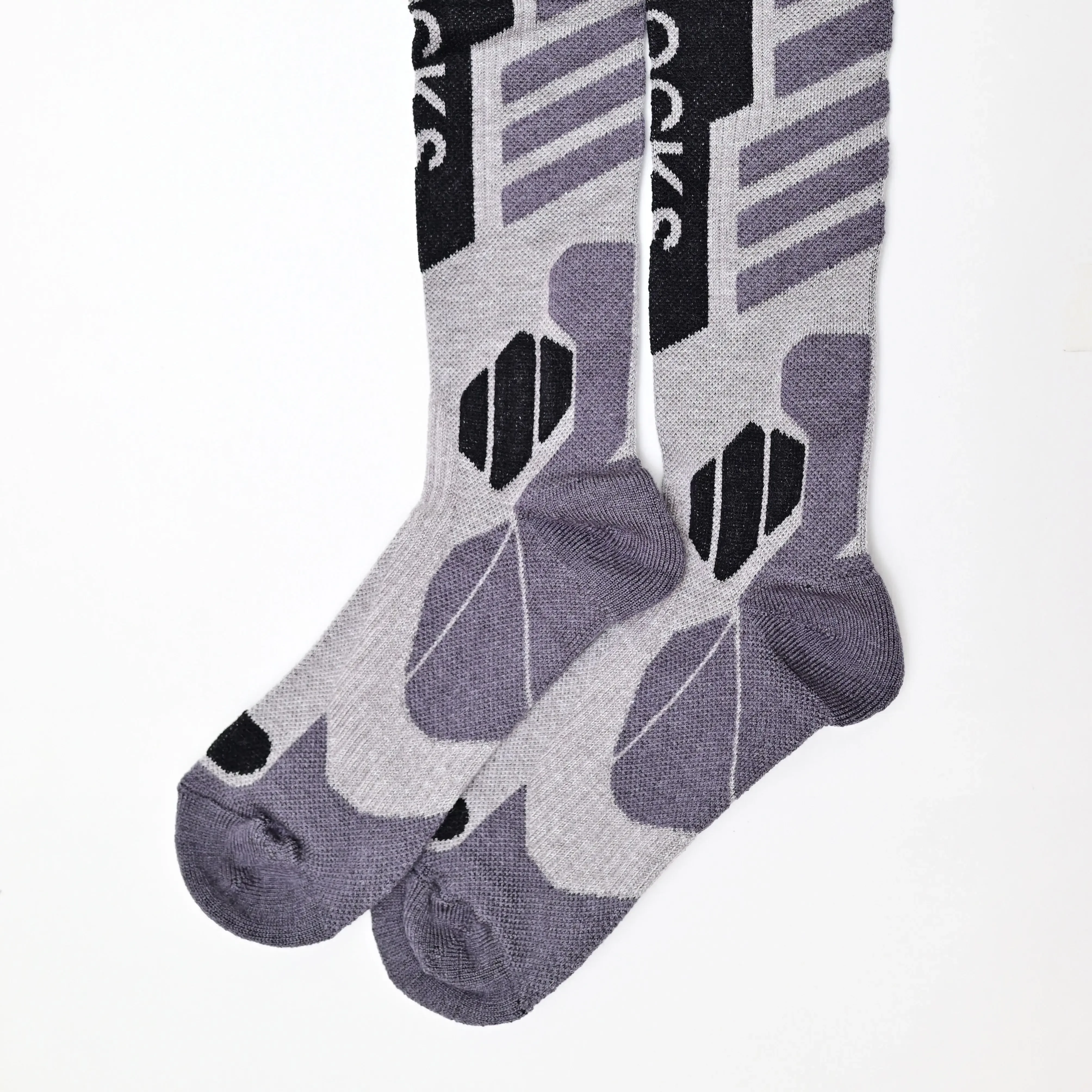 

Merino Wool Ski Socks Thermal Winter Ice Hockey Skate Socks Over-the-Calf