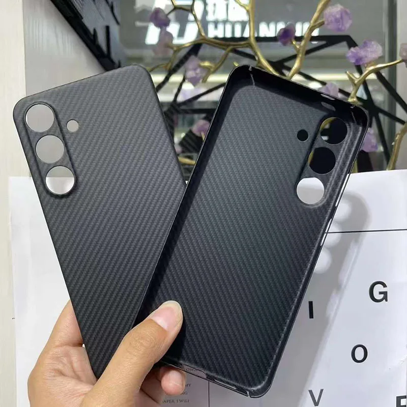 Capa para samsung galaxy s25 s25 + plus 600d real fibra de carbono aramida celular capa protetora escudo