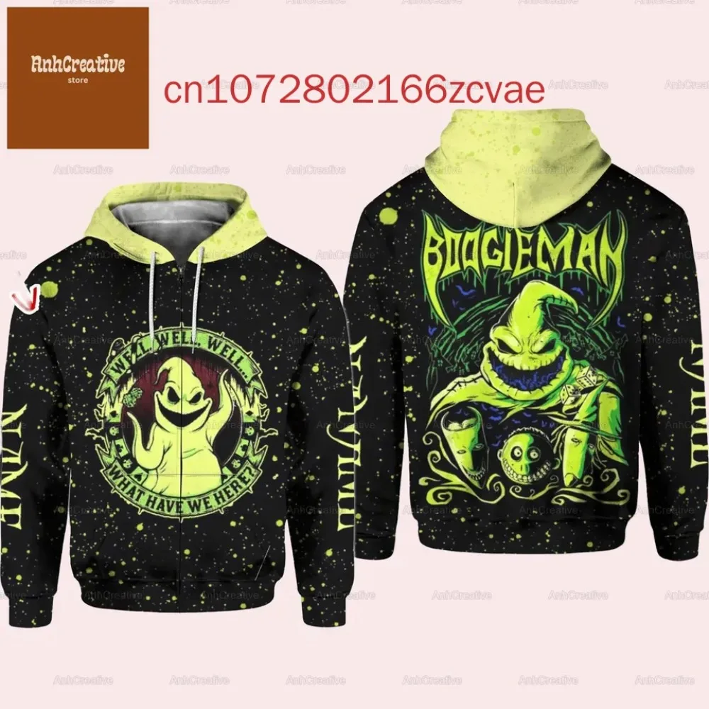 جديد Oogie Boogie هوديي كابوس قبل عيد الميلاد جاك Skellington هوديس الموضة غير الرسمية للرجال والنساء