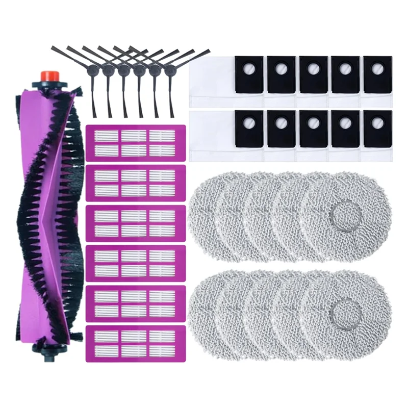 A83G-For Eureka J15 Pro Ultra Vacuum Cleaner Spare Parts Main Side Brush Hepa Filter Mop Cloth Dust Bag Efficient Cleaning