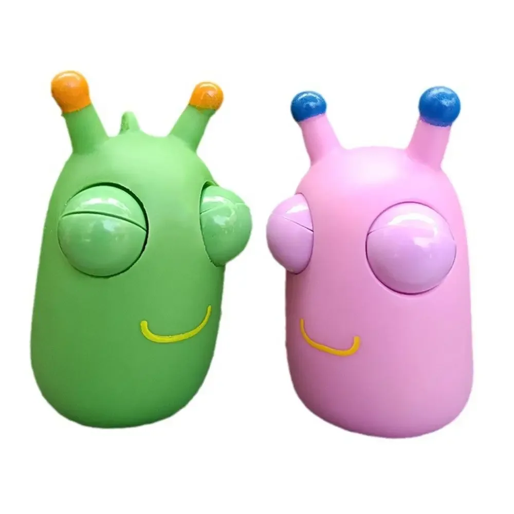 Creative Funny Eyeball Burst Squeeze Toy Green Eye Caterpillar Pinch Toys Adult Kids Stress Relief Fidget Toy Panda Doll Toy