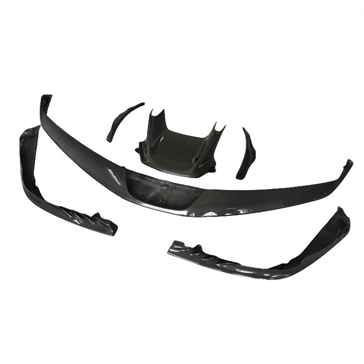 

high-quality Dry carbon fiber front bumper lip separator body kit for Ferrari SF90 OEM style front air knife front corner