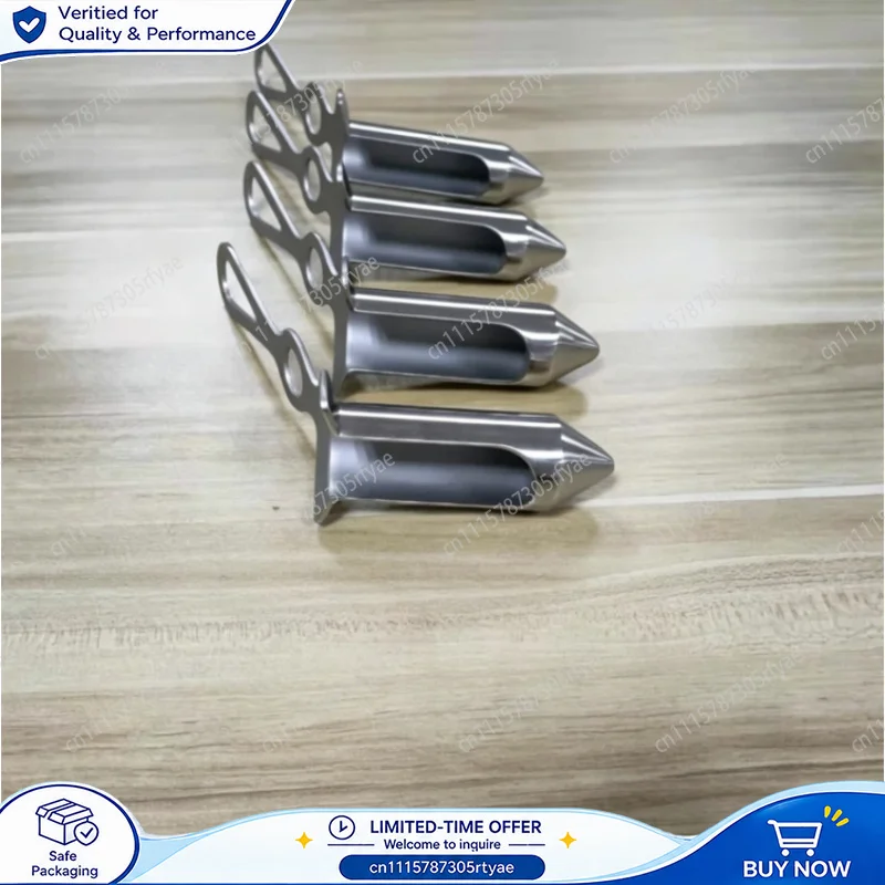 1PC C Shaped Anoscope Retractor Single Handle Stainless Steel Anorectal Instrument Medical Surgical Examination Tool