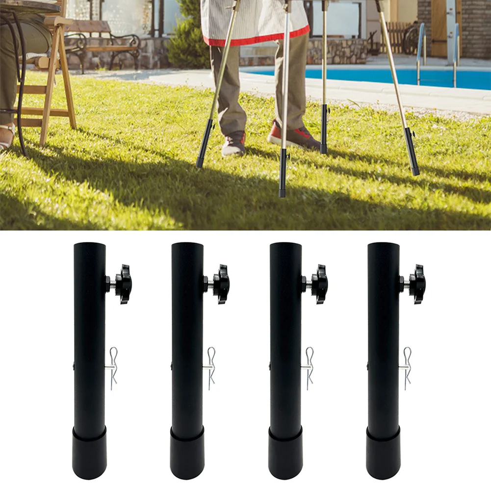 Workbench Table Leg Extender Set of 4 Steel Brackets to Raise Table Height Improve Ergonomics and Maximize Under-Table Space