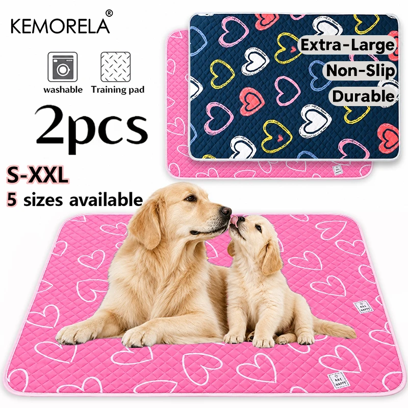 2PCS Washable Reusable Cat And Dog Urine Pads For Daily Use By Cats And Dogs Floor Mats Dog Cages Garden Picnics All Seasons