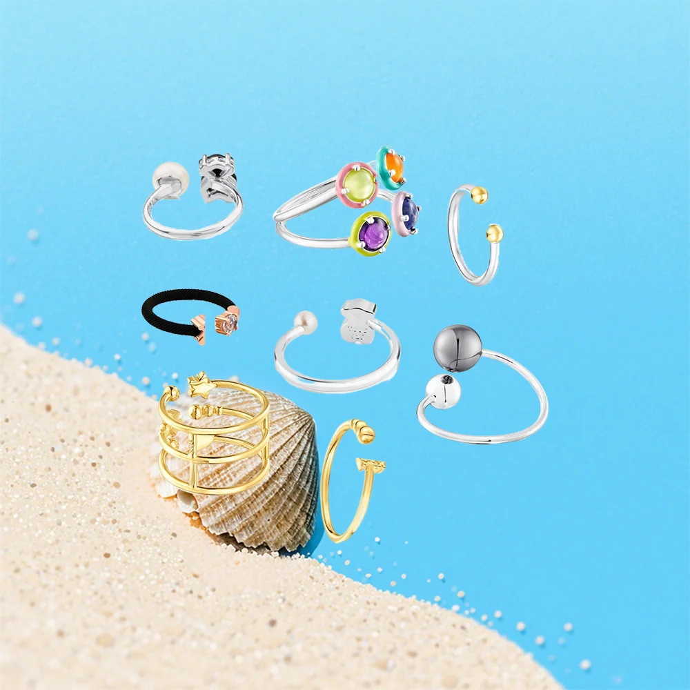 

2025 Fashion Must-have! Multiple Minimalist Open Design Rings, Making It Easy To Control Romantic Style for Daily Dates.