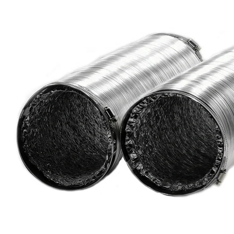 6-Inch 150mm 25FT Flexible Telescopic Tube 360-Degree Curved Ventilation Duct HVAC Accessories