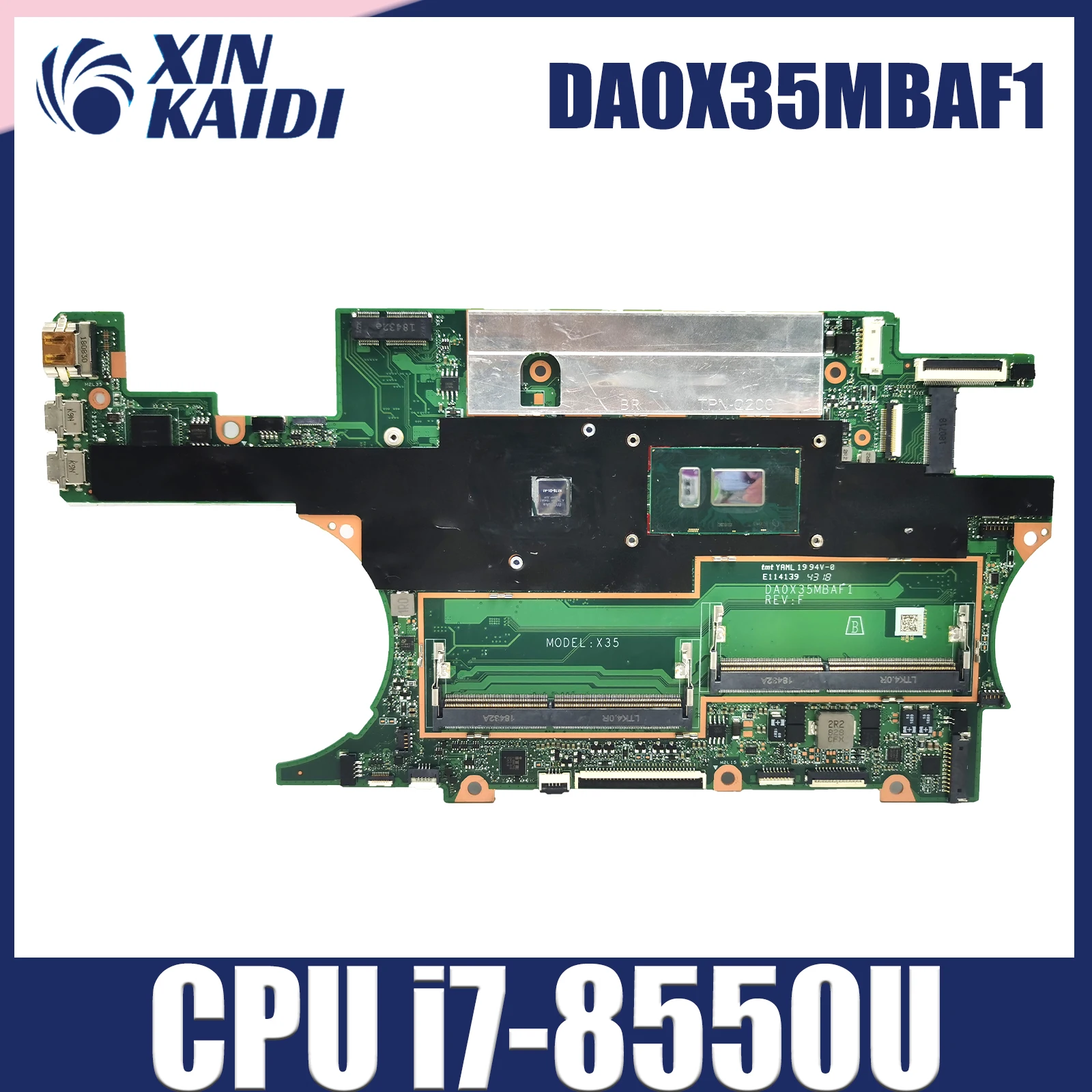 

DA0X35MBAF1 For HP Spectre X360 15-CH 15T-CH Laptop Motherboard L15573-601 With i7-8550U CPU MX150 V2G