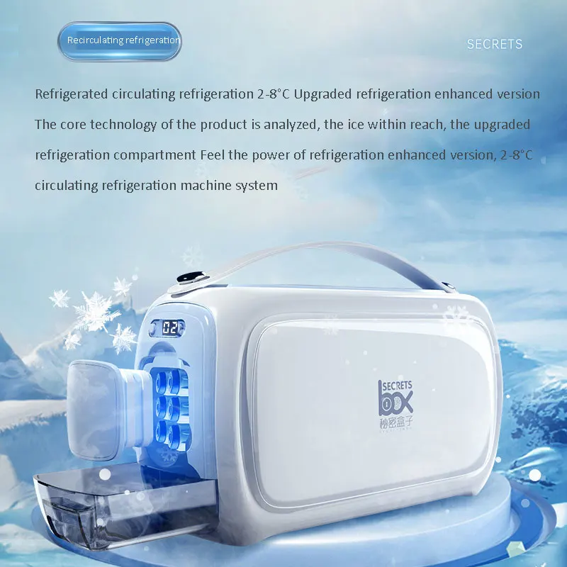 Portable Insulin Refrigerator Rechargeable Battery Carry-on Home Car Mini Drug Fridge Diabetes Insulin Bag Reffer Medical Case