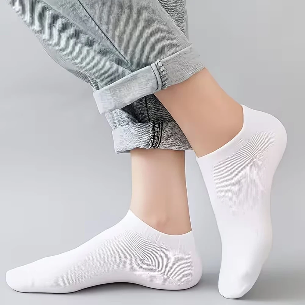4 Pairs of Breathable Low-Cut Summer Boat Socks, Suitable for Women and Men, Lightweight Socks, a Travel Essential image 6