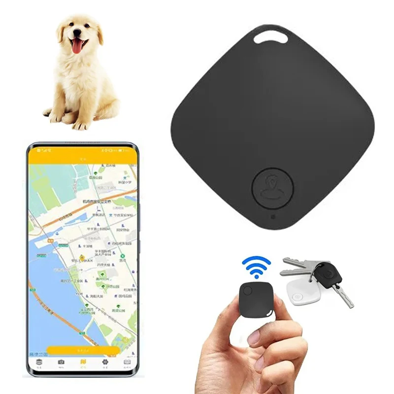 Mini GPS Tracker Anti-Lost Pet Kids portafoglio portachiavi posizionamento Smart Bluetooth trova localizzatore Tag promemoria allarme per Ios Android