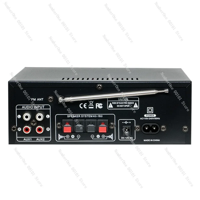 AV-660BT 180W High Power Dual Channel Bluetooth Amplifier Wide Voltage Audio Amp For Home Car Vehicle