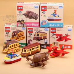 TAKARA TOMY TOMICA Spirited Away Totoro bus Kaihara tram alloy model, children's collection toys, holiday gifts for children.