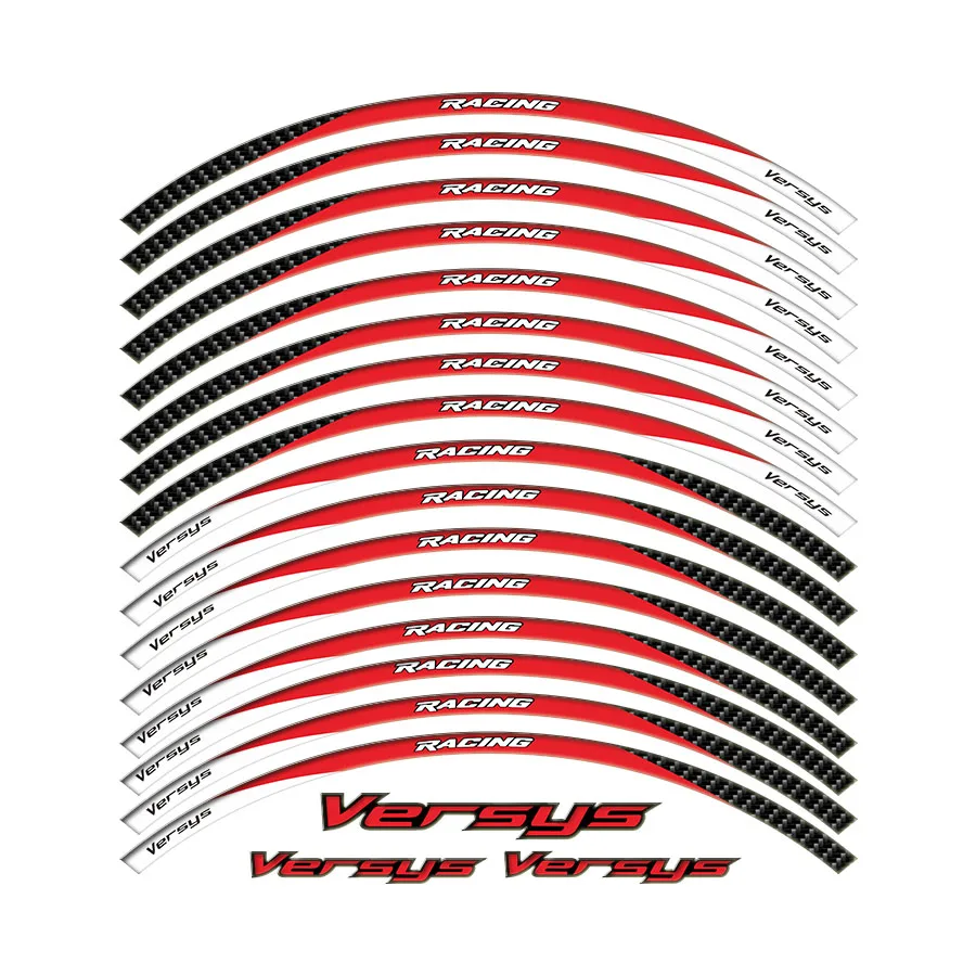 

FOR KAWASAKI VERSYS 650 1000 X300 300 Motorcycle Parts Contour Wheel Decoration Decal Sticker -3