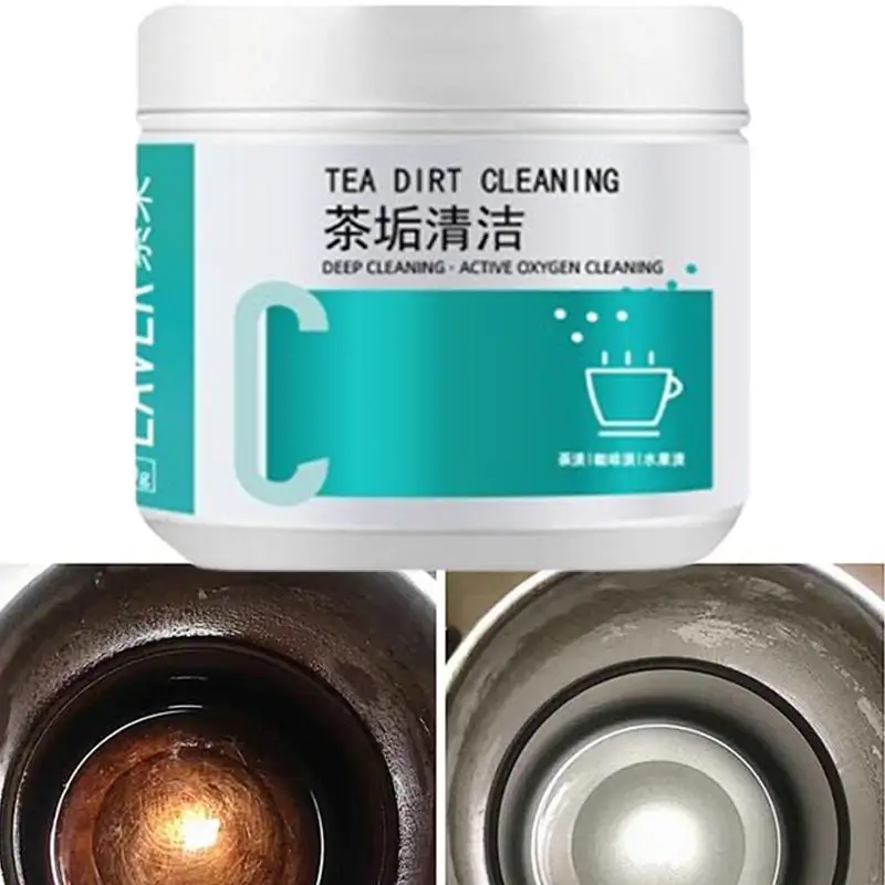 

250ml descaling cleaner water stains scale remover tea stain remover for tea cups coffee cups tea makers and tea sets