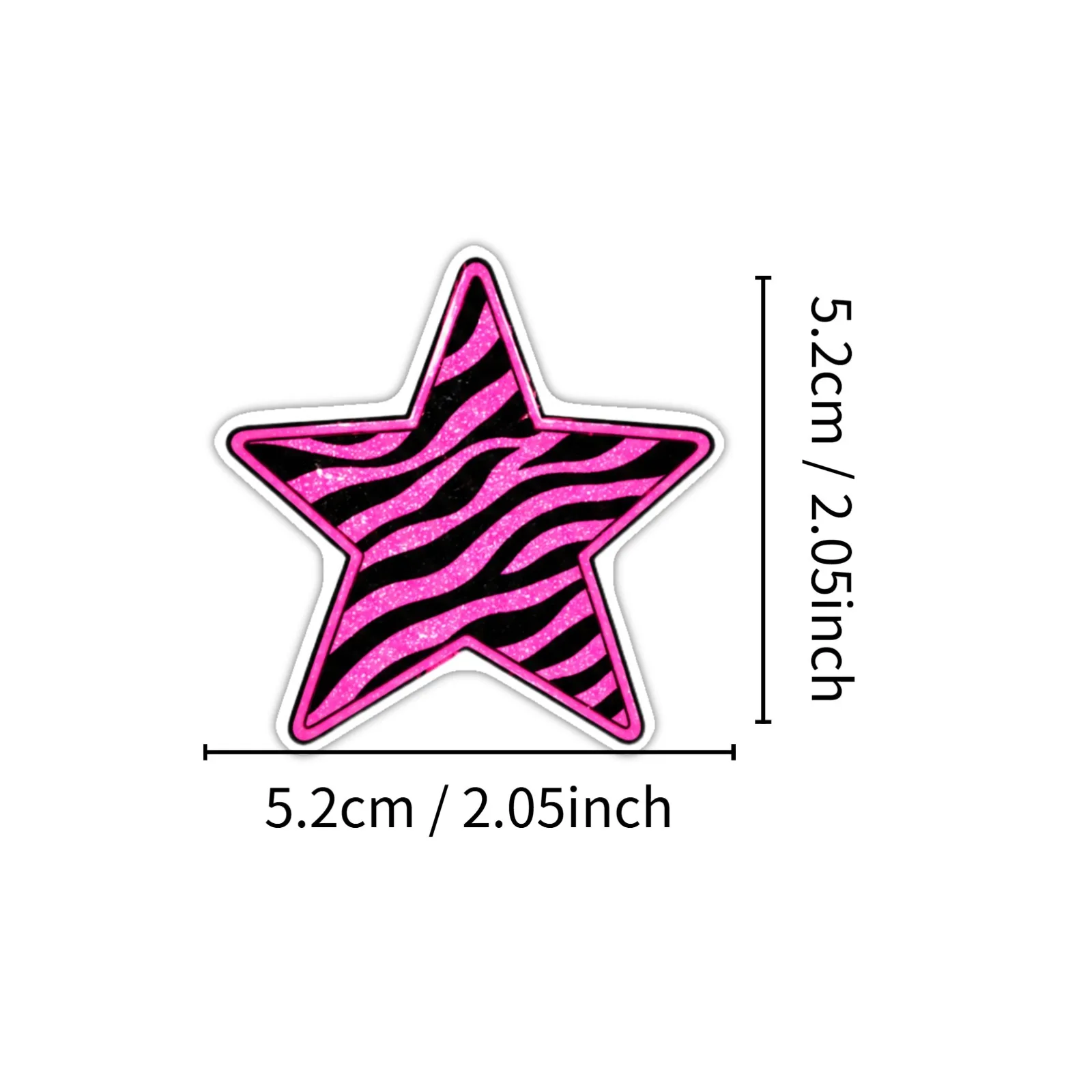 50pcs Y2K Aesthetic Pink Leopard Stickers Pack –Trendy Waterproof Vinyl Stickers for Laptop Water Bottle Phone Luggage Scrapbook